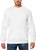 Mens White Relaxed Fit Sweatshirt Plain