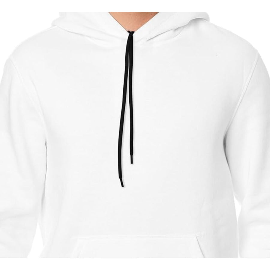 Aamera Mens Zip Up Hoodie Sweatshirt White - Aamera Fashion