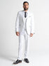 Henry Men’s White 3-Piece Slim Fit Suit