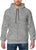 Mens Grey Relaxed Fit Zip Up Hoodie Sweatshirt