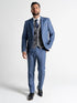 Charlie Men’s Max Blue Slim-Fit 3-Piece Wedding Suit