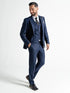Chelsea Men’s Midnight Blue Pinstripe Three-Piece Suit