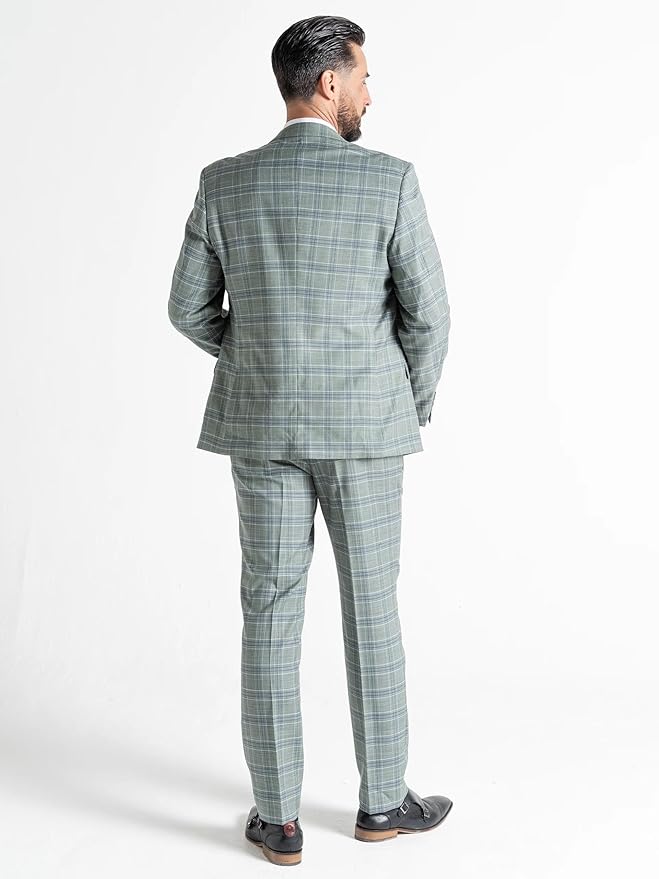 Buy Mens Kensington Olive Green Tailored Fit Wool Blend Suit â€“ Weddings, Business Meetings, and Formal Occasions Suit Order Suit Online. - The Tie Company
