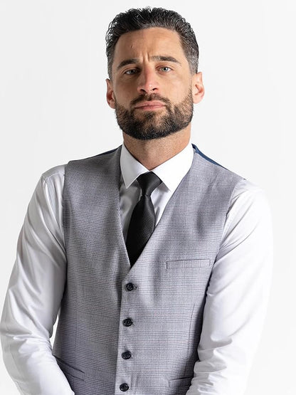 Light Grey Three Piece Suit â€“ Tailored Fit Blazer, Waistcoat, and Trousers â€“ Elegant Formalwear for Weddings and Special Occasions - The Tie Company