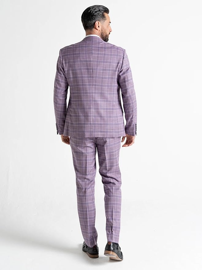Buy Mens Kensington Lilac Tailored Fit Three Peace Suit â€“ Weddings, Business, and Formal Occasions Suit Order Suit Online - The Tie Company