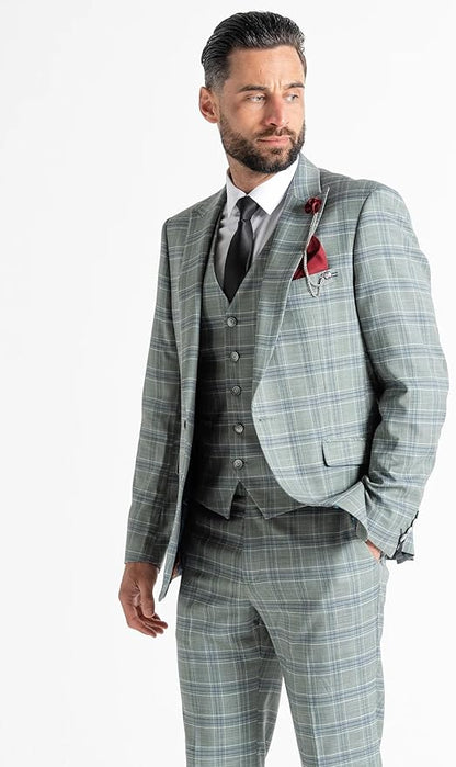 Buy Mens Kensington Olive Green Tailored Fit Wool Blend Suit â€“ Weddings, Business Meetings, and Formal Occasions Suit Order Suit Online. - The Tie Company