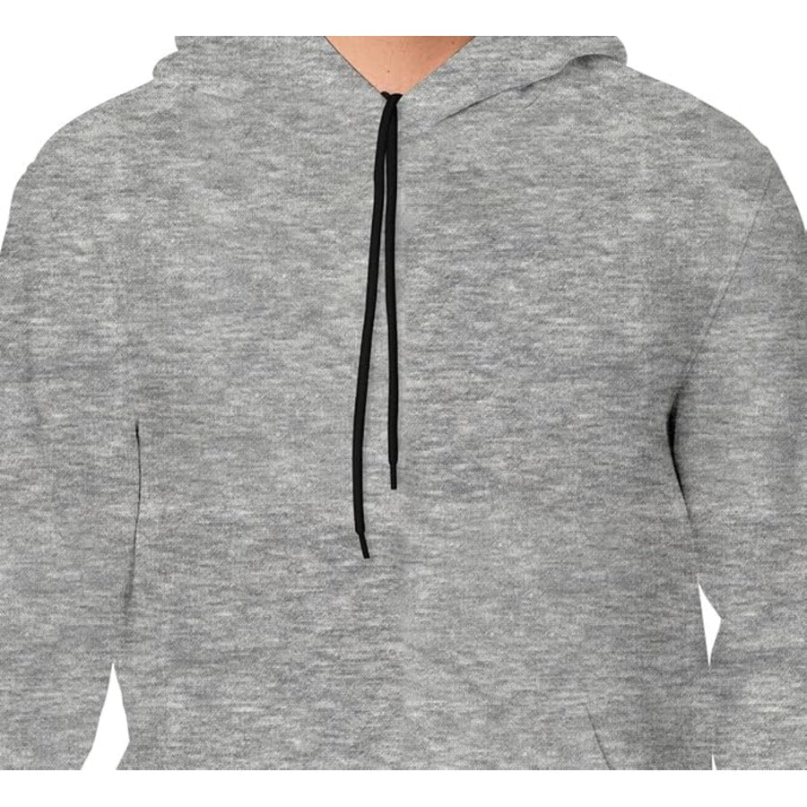 Aamera Mens Zip Up Hoodie Sweatshirt Grey - Aamera Fashion