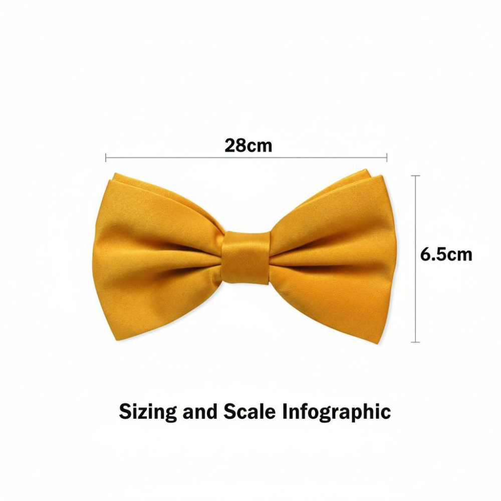 Yellow Bow Tie for Men