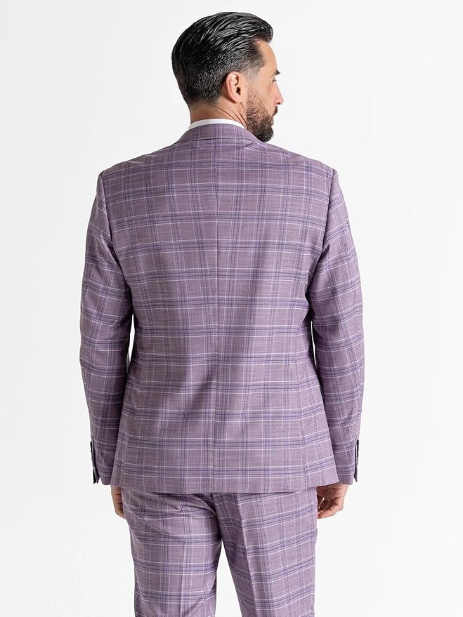 Buy Mens Kensington Lilac Tailored Fit Three Peace Suit â€“ Weddings, Business, and Formal Occasions Suit Order Suit Online - The Tie Company