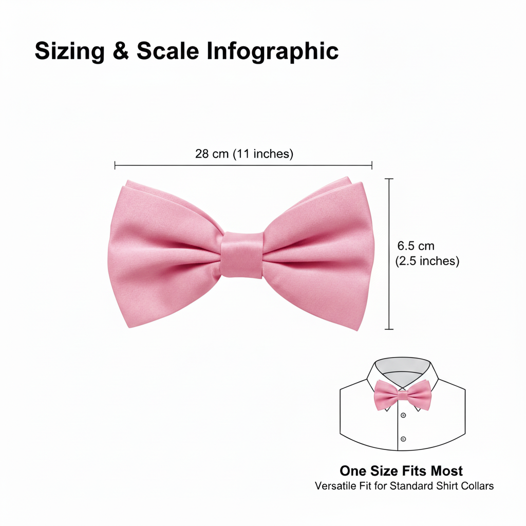 Baby Pink Bow Tie for Men