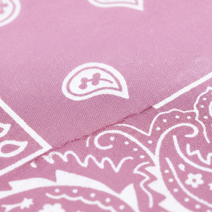Baby Pink Paisley Cotton Bandana