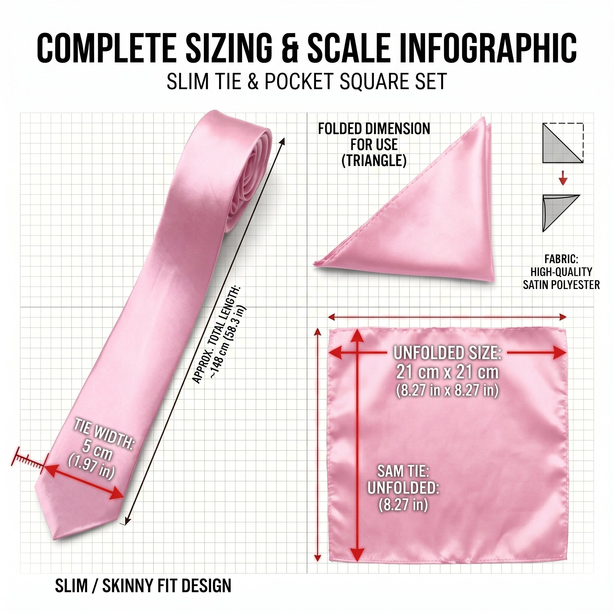 Baby Pink pocket squares for suits
