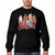 Patterned “MERRY Christmas” Gingerbread Design Black Pullover Sweatshirt