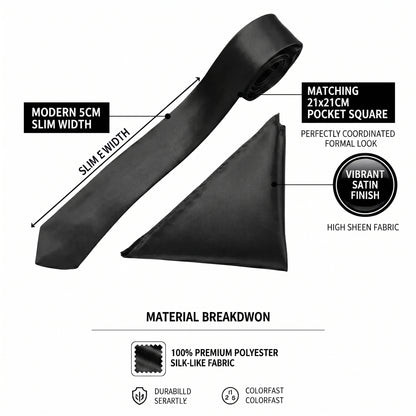 Black folding of pocket square