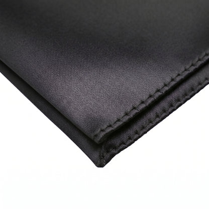 Black folding of pocket square