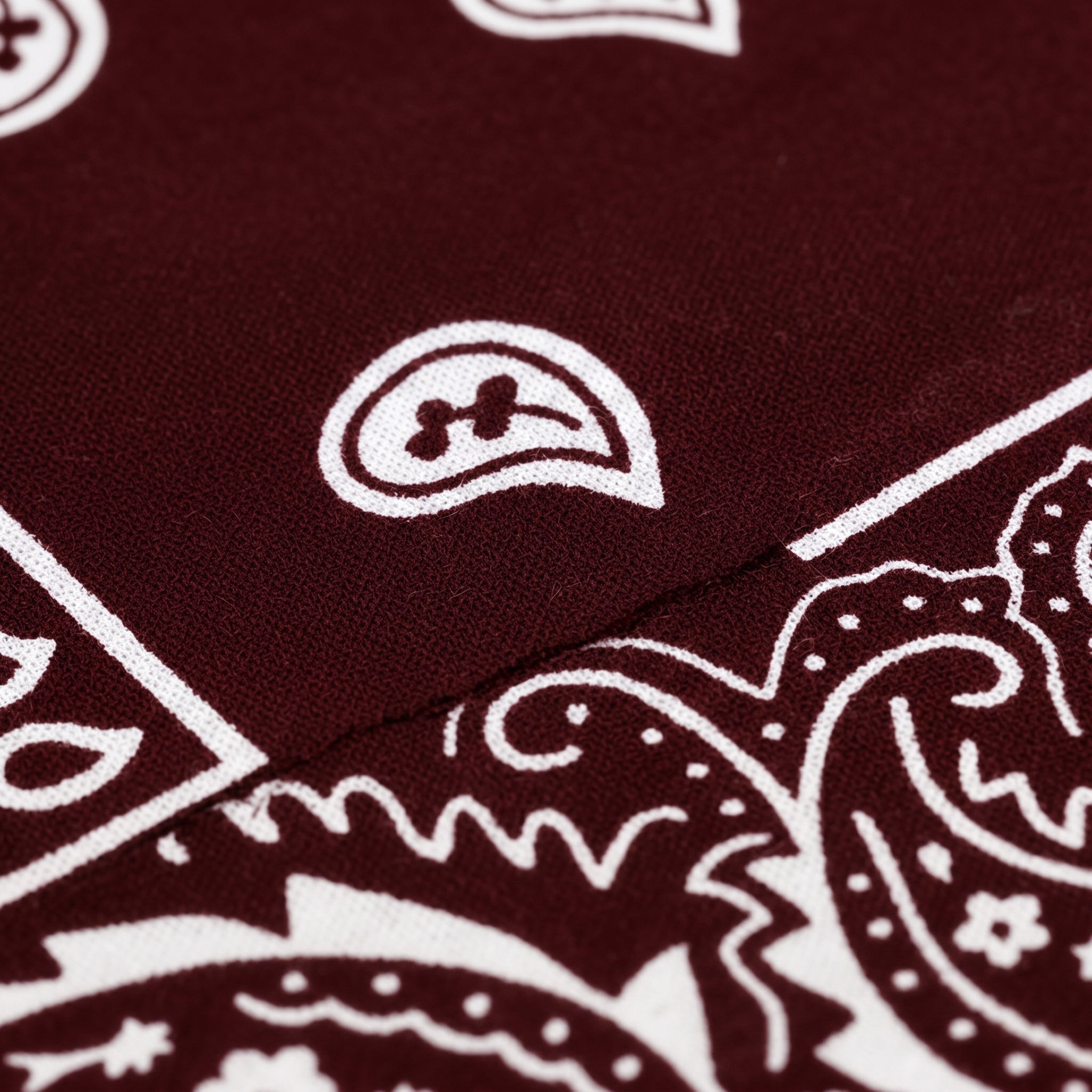 Brown Paisley Polyester Bandana