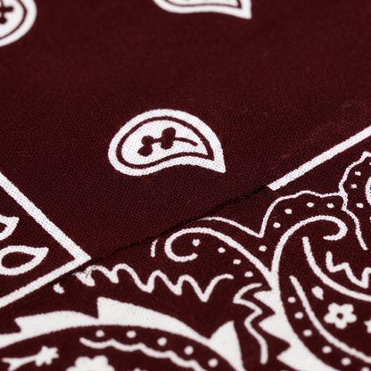 Brown Paisley Polyester Bandana