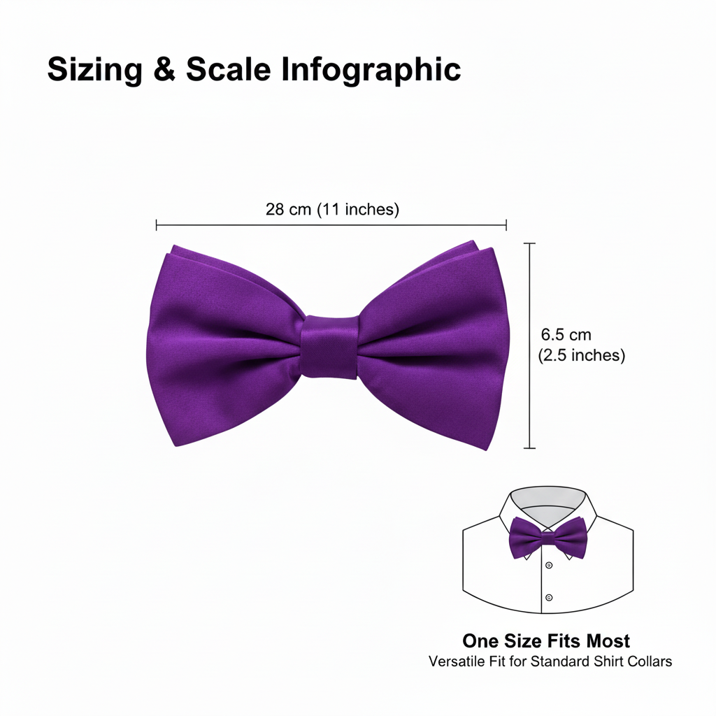 Dark Purple Bow Tie for Men