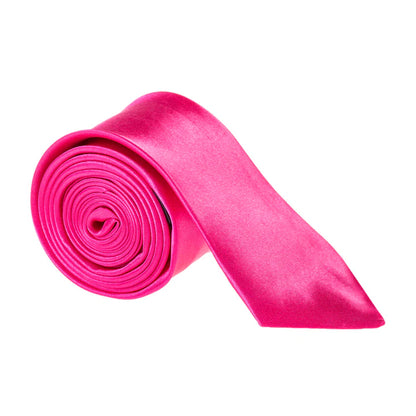 Hot Pink Skinny Slim Tie