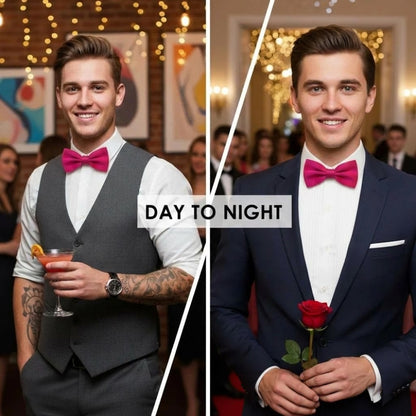 Hot Pink Bow Tie for Men