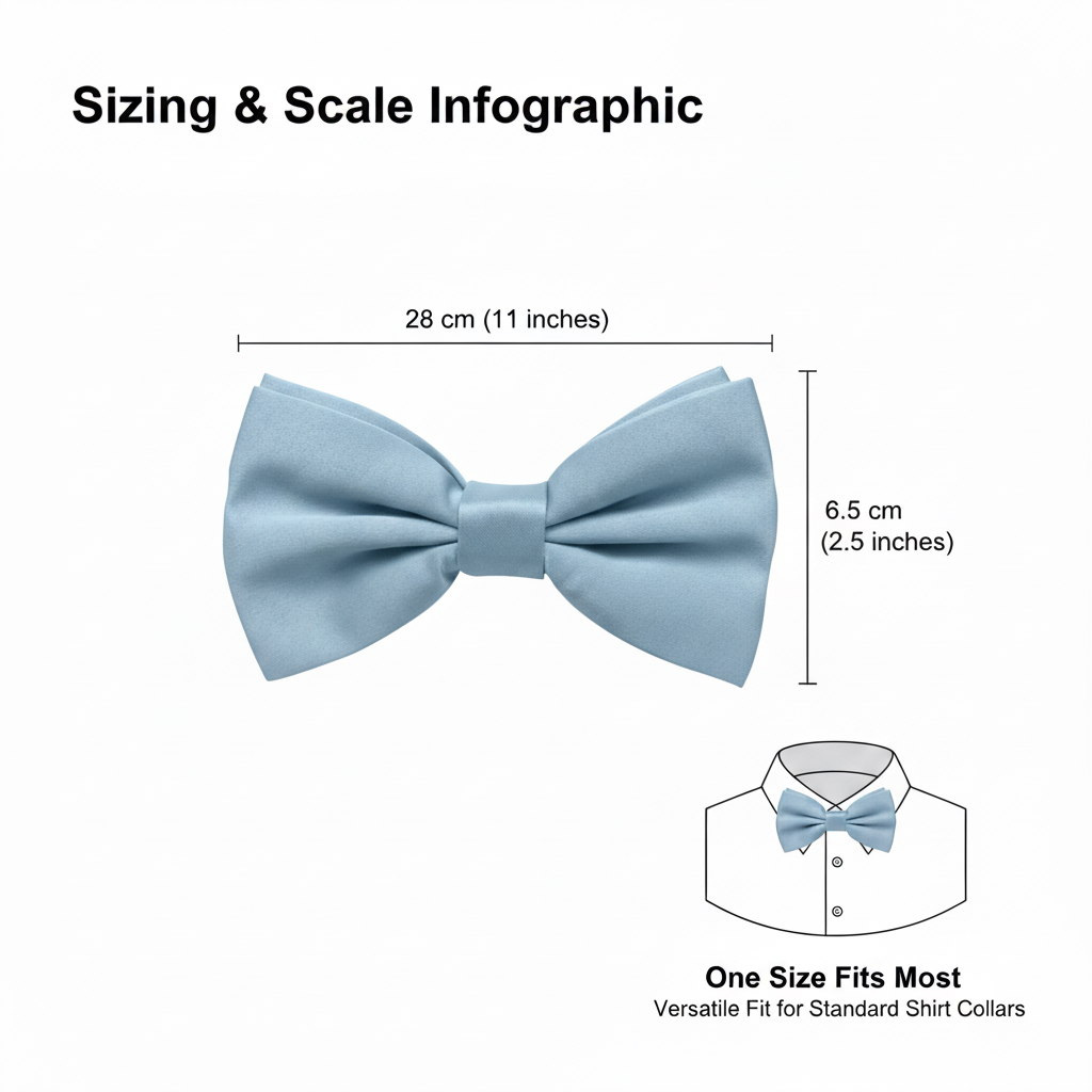 Light Blue Bow Tie for Men