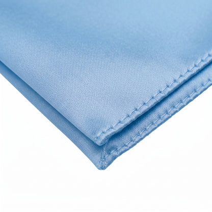 Light Blue folding of pocket square
