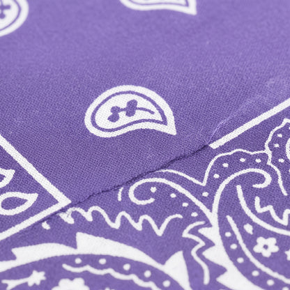 Light Purple Paisley Polyester Bandana