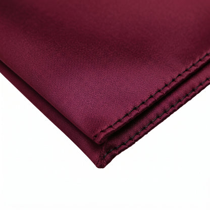 Maroon pocket squares for suits