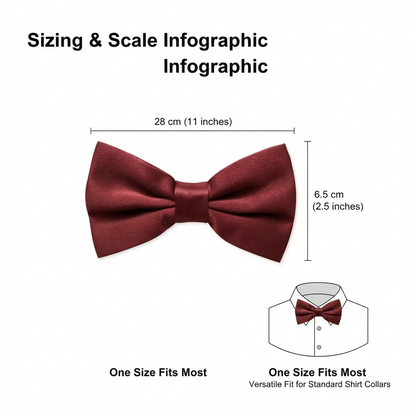 Maroon Bow Tie for Men
