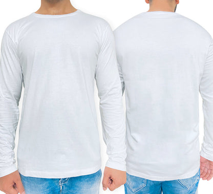 Customize Men’s Organic Long Sleeve Crew Neck T-Shirt – Customized