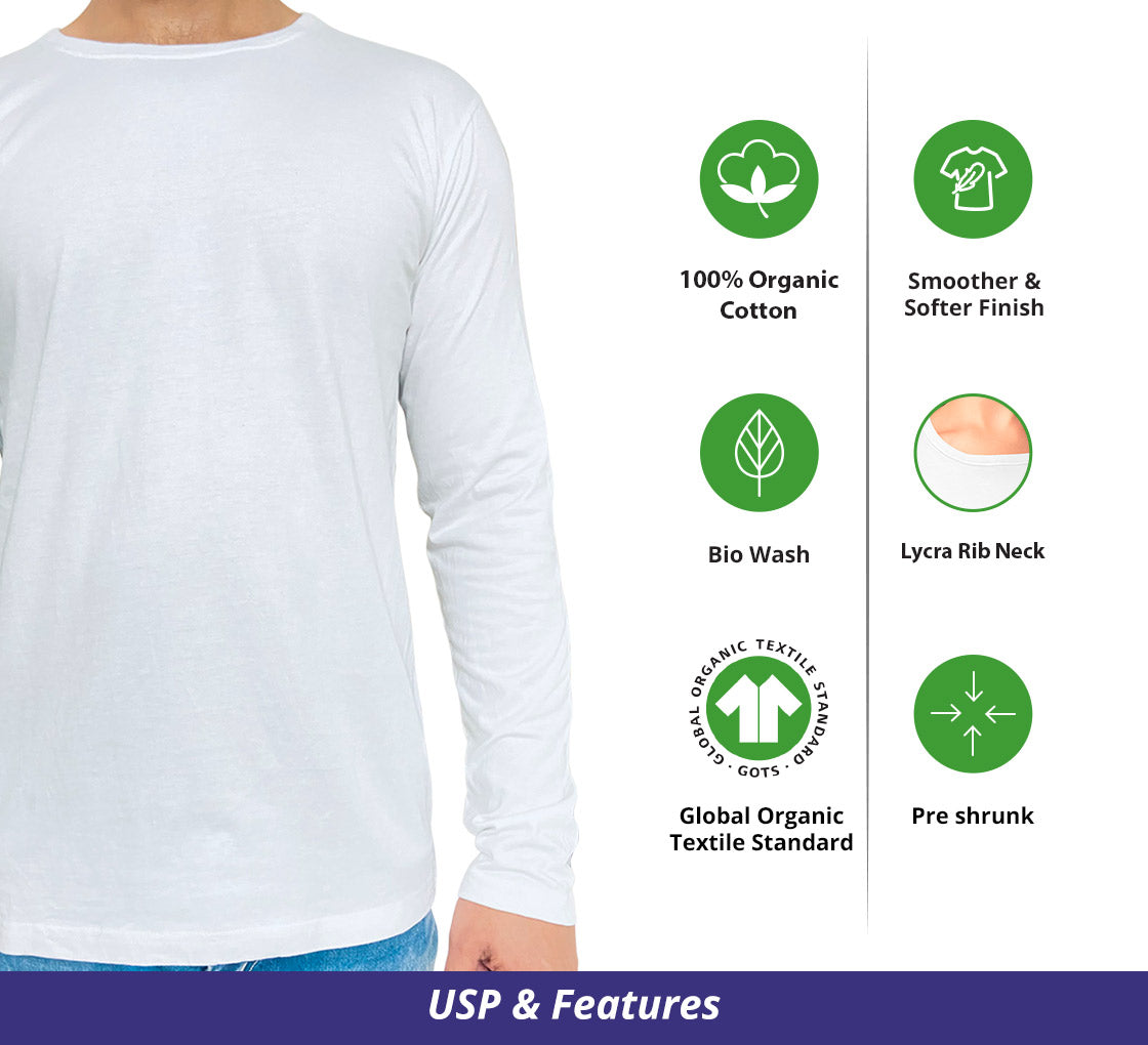 Customize Men’s Organic Long Sleeve Crew Neck T-Shirt – Customized