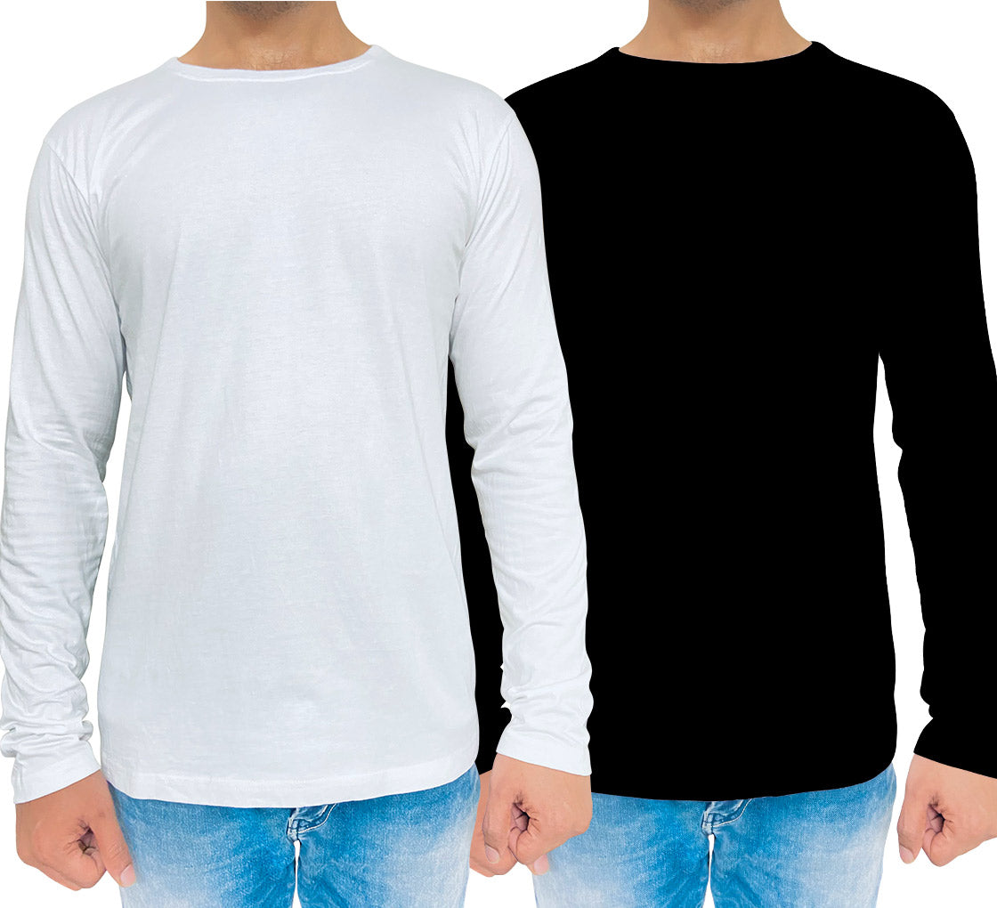 Customize Men’s Organic Long Sleeve Crew Neck T-Shirt – Customized