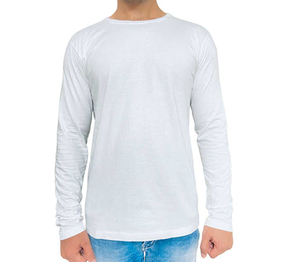 Customize Men’s Organic Long Sleeve Crew Neck T-Shirt – Customized