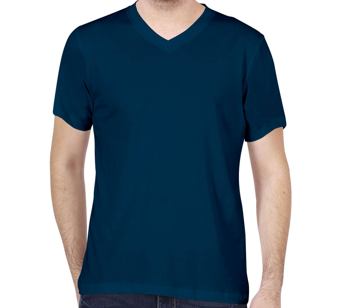 Customized Men’s V-Neck T-Shirt | Soft, Stylish &amp; Custom Comfort