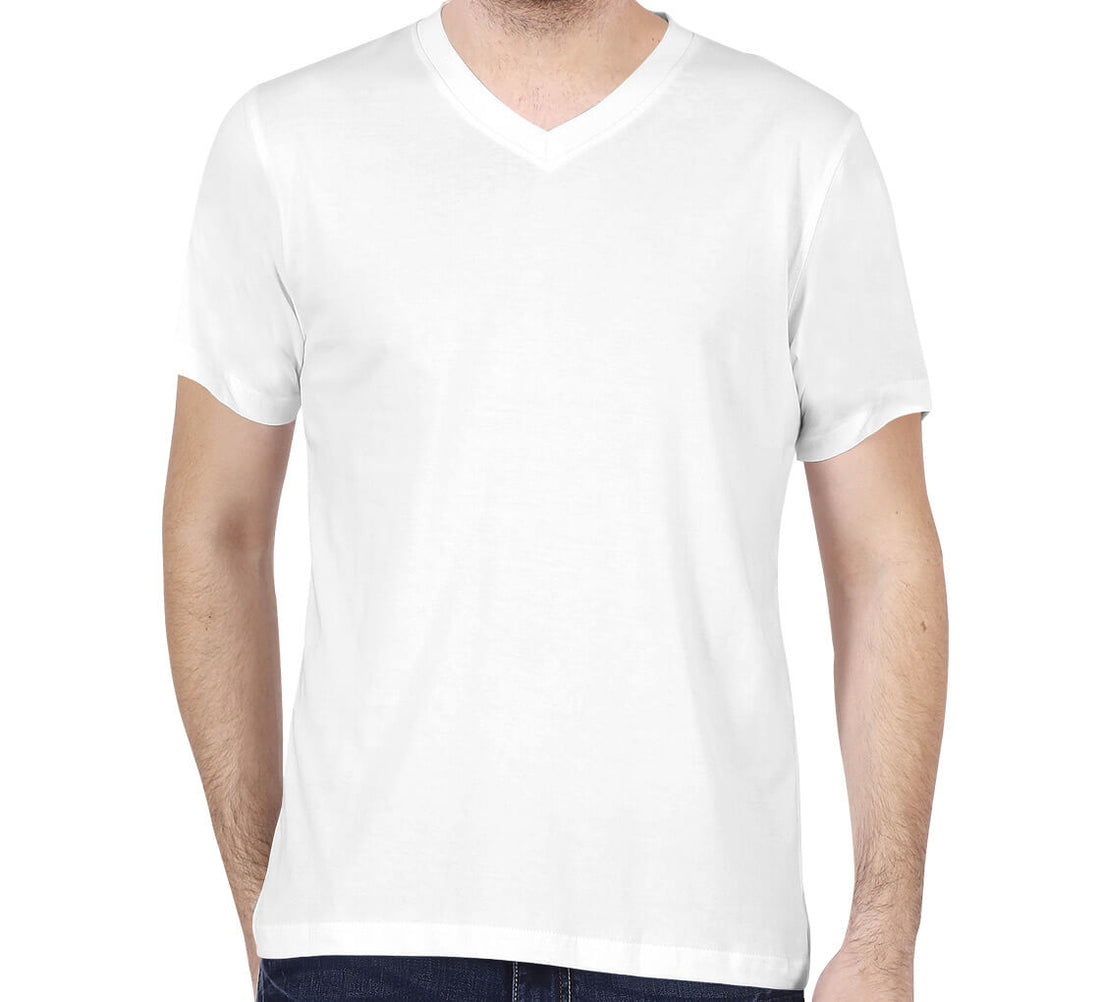 Men’s V-Neck T-Shirt | Soft, Stylish &amp; Custom Comfort