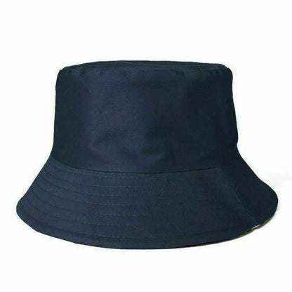 Navy Blue Bucket Hat in Cotton - Summer Hat for Men &amp; Women