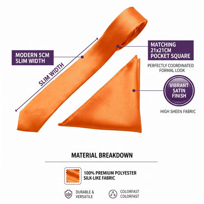 Orange folding of pocket square