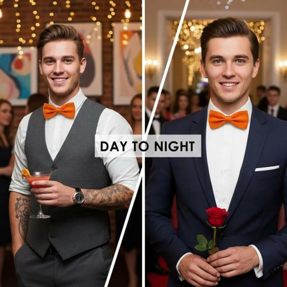 Orange Bow Tie for Men