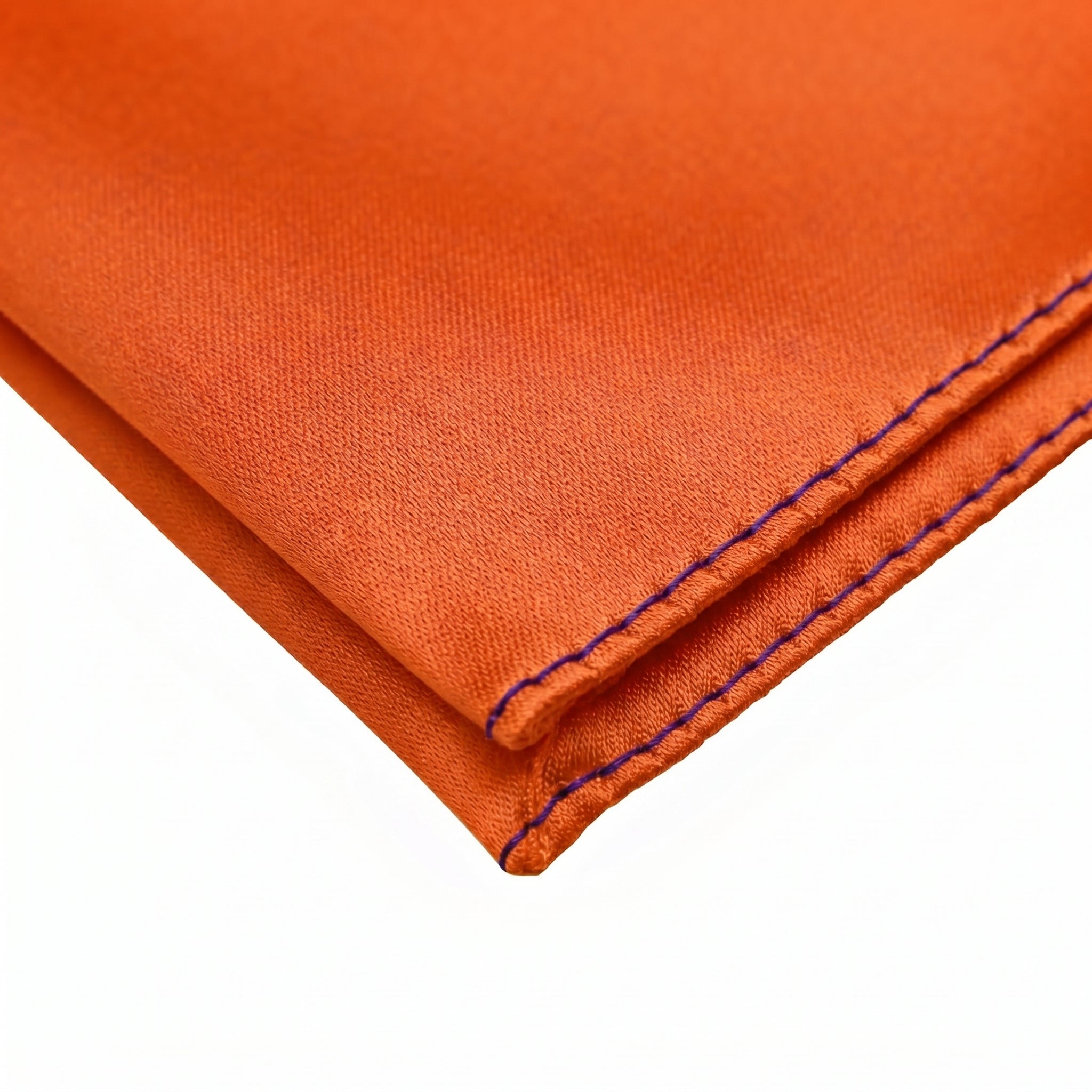 Orange folding of pocket square