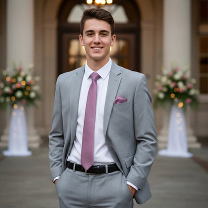 Purple folding of pocket square