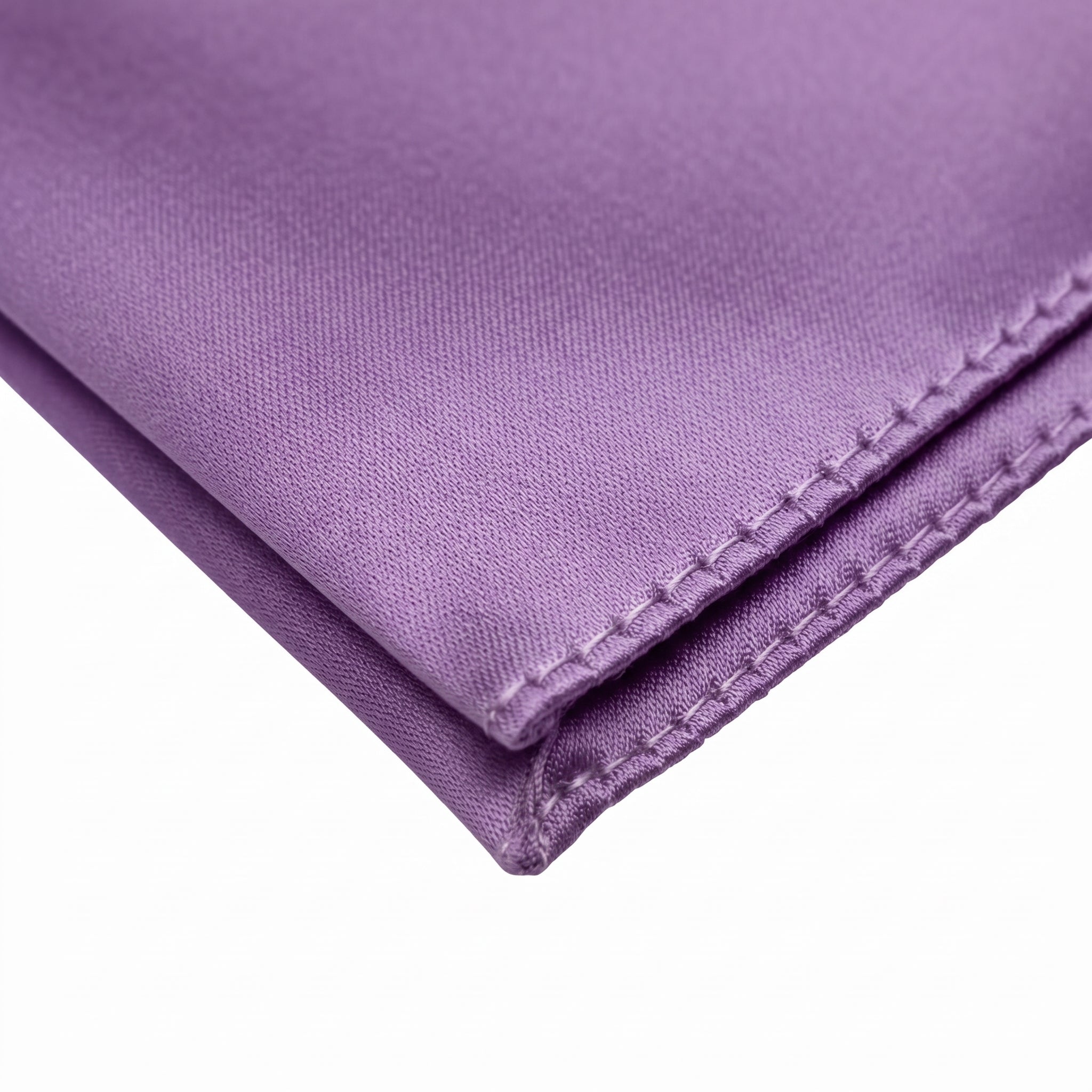 Purple folding of pocket square