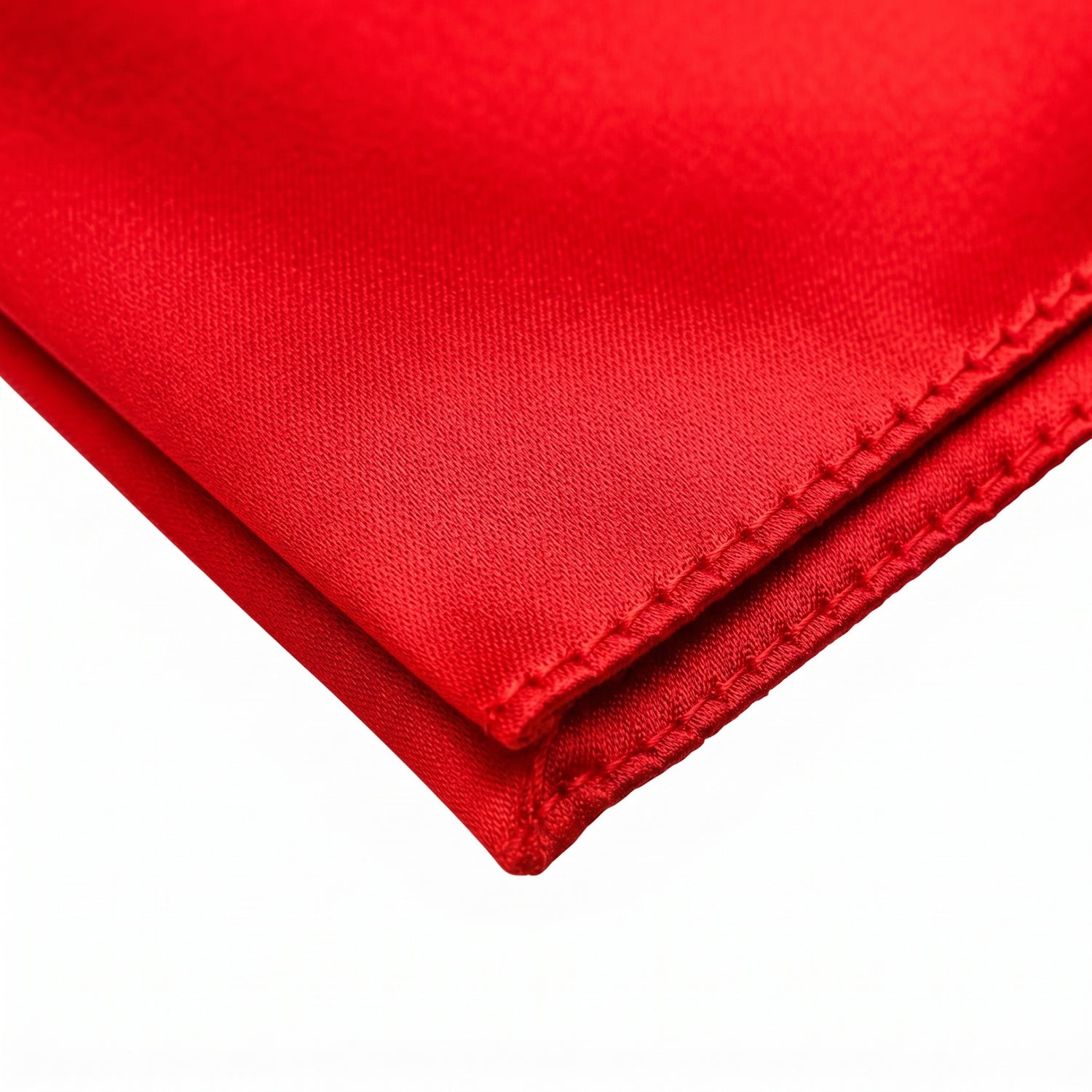 Red folding of pocket square