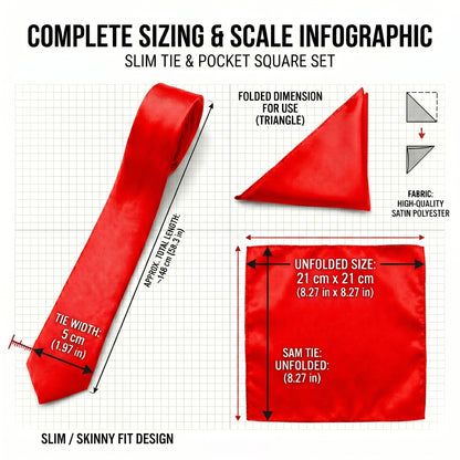 Red folding of pocket square