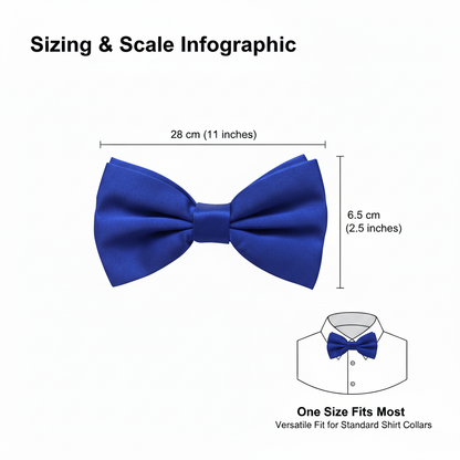 Royal Blue Bow Tie for Men