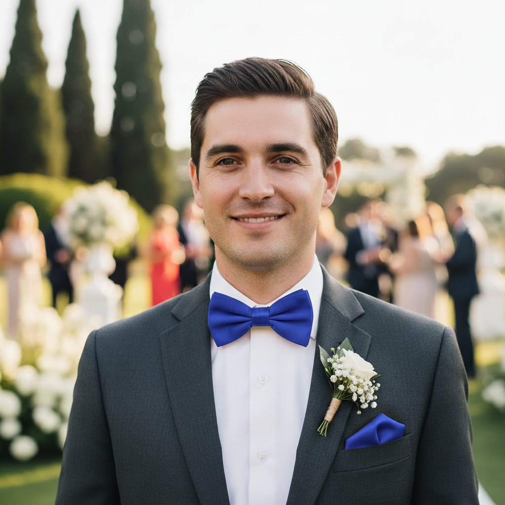 Royal Blue Bow Tie for Men