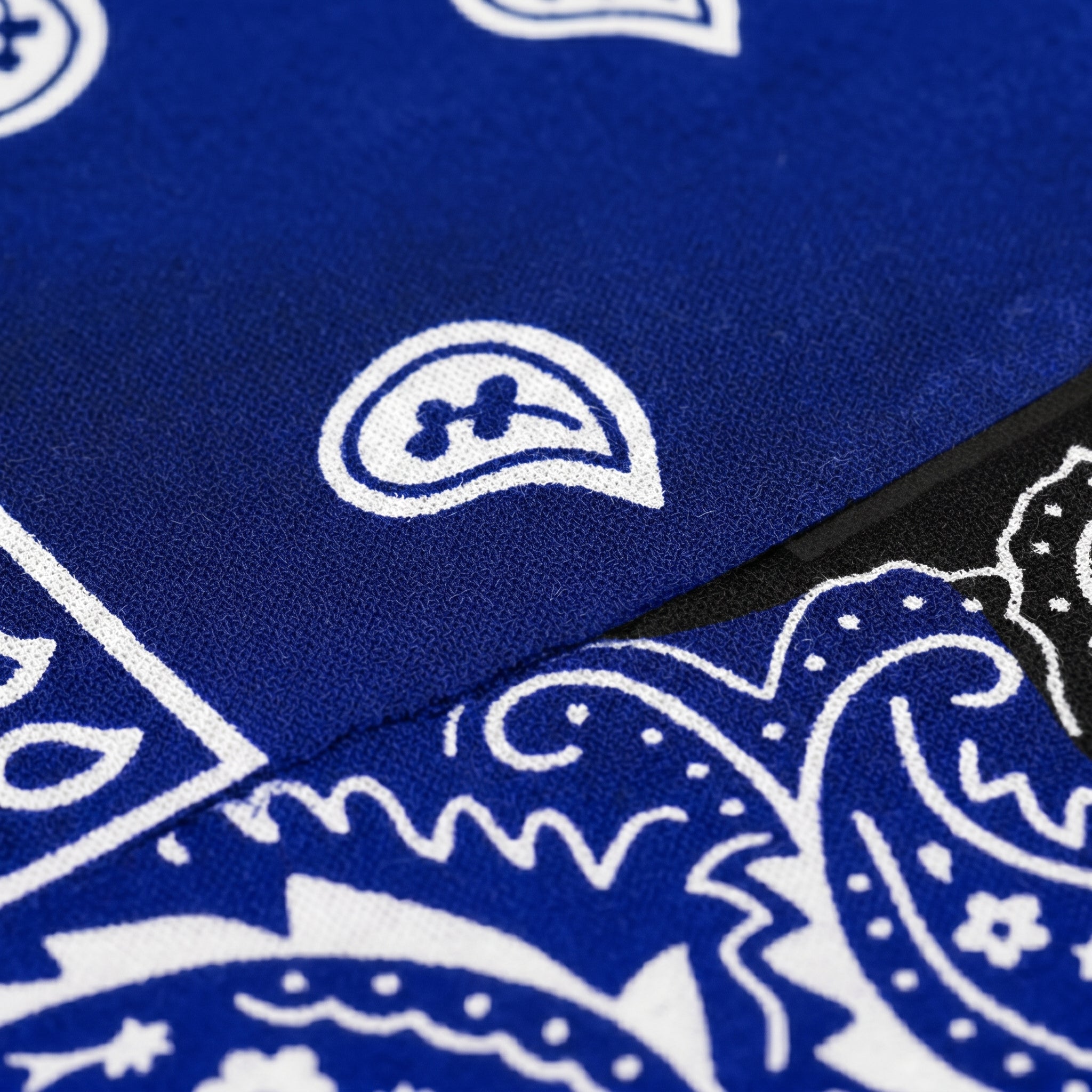 Royal Blue Paisley Cotton Bandana
