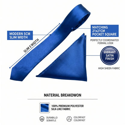 Royal Blue pocket squares for suits