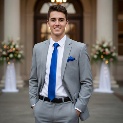 Royal Blue pocket squares for suits