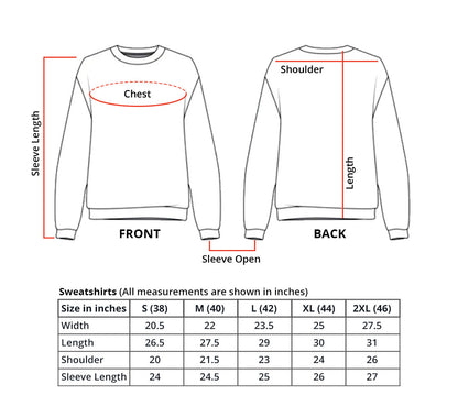 Aamera Mens Plain Pullover Sweatshirt White - Aamera Fashion