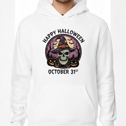 Aamera Mens Printed Hoodies Sweatshirt White